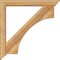 Ekena Millwork Westlake Traditional Rough Sawn Bracket w/ Offset Brace, Western Red Cedar, 6"W x 42"D x 42"H BKT0604X42X42WTL01RWR - alternate 2